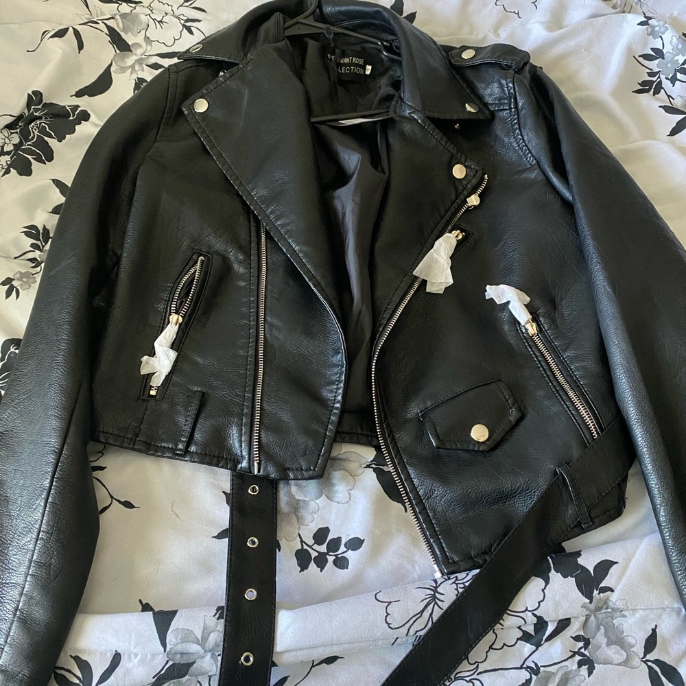 Faux Leather Moto Jacket